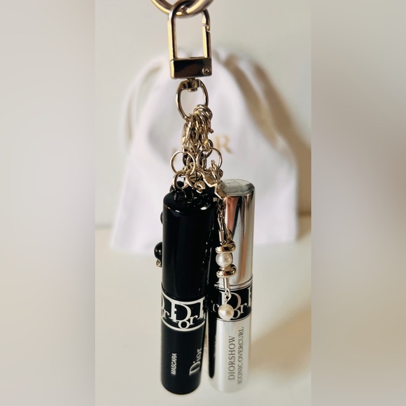 Dior Set of 2 Mini Mascara Keyfob Bag Charm Diorshow + Iconic Overcurl - Picture 6 of 15